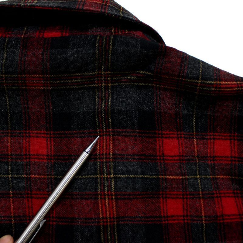 70s PENDLETON ボックス チェック ウール ジャケット USA製 PENDLETON - 70s USA製 ペンドルトン チェック ウール