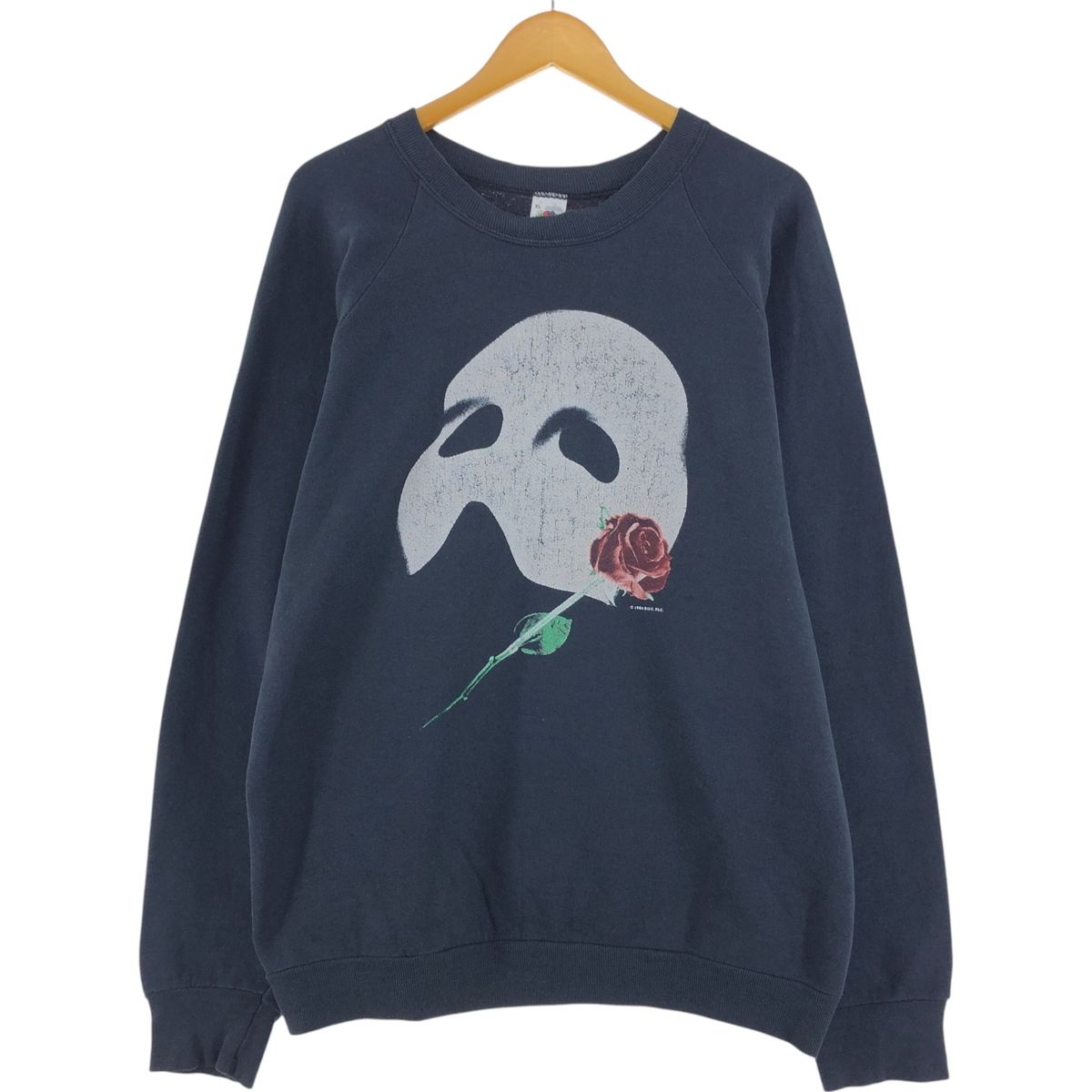 古着 80年代 フルーツオブザルーム FRUIT OF THE LOOM THE PHANTOM OPERA オペラ座の怪人 プリントスウェットシャツ トレーナー/eaa501471
