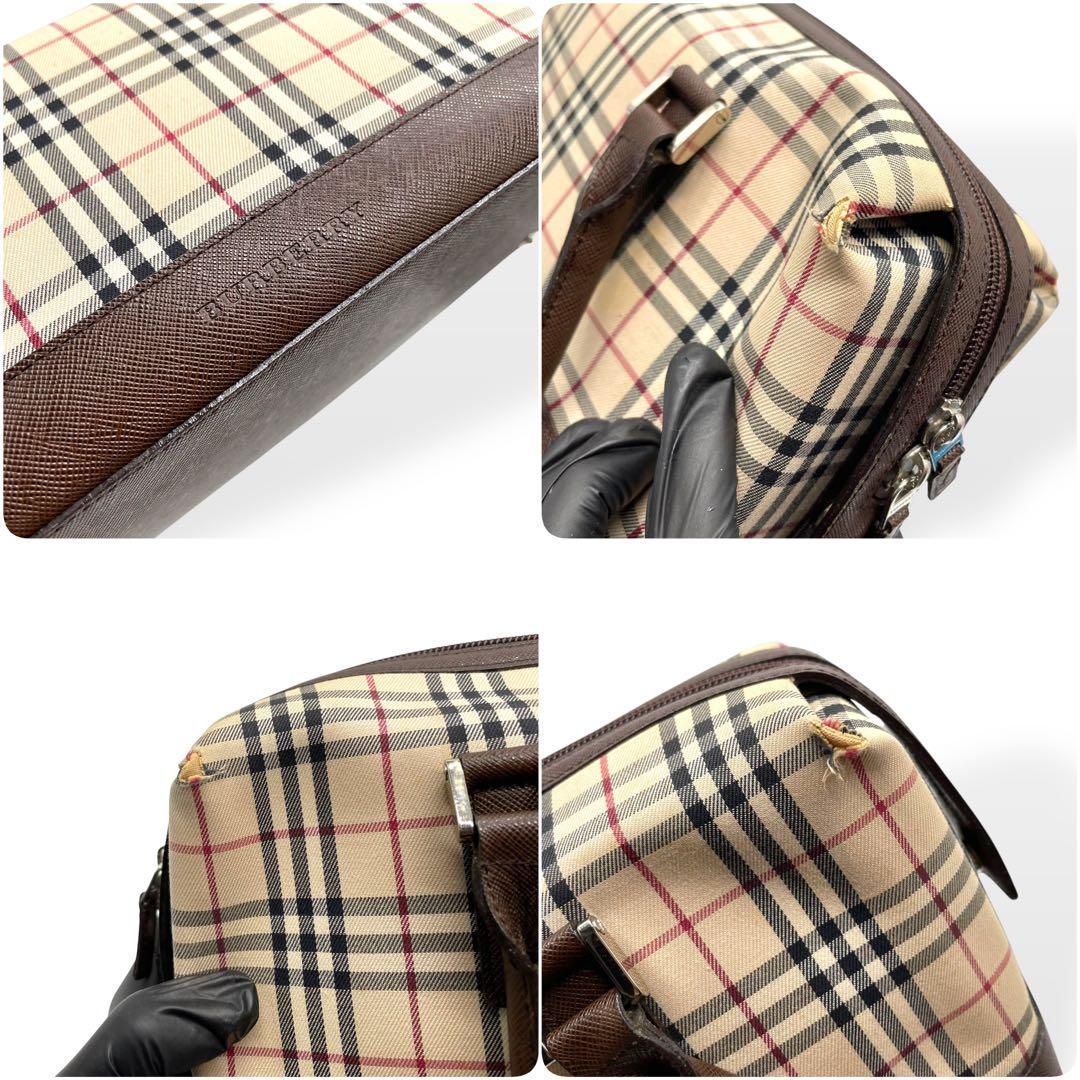 良品　Burberry バーバリー ボストンバッグ　ノバチェック 旅行　大容量 Vintage Burberrys Boston Bag Nova Check / ヴィンテージ