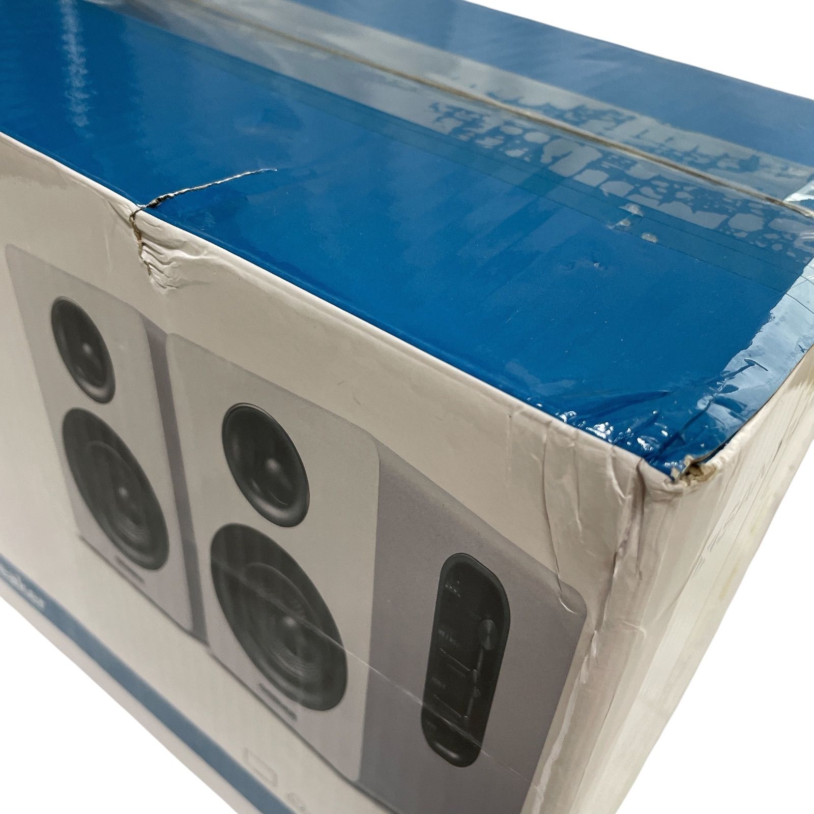  WJ 18 SAN YUN 3インチ アクティブ Bluetooth 5.0 ブックシェルフスピーカー 60 W カーボンファイバースピーカーユニット 内蔵 24ビットDAC ダイナミック3 Dサラウンドサウンド ホワイト 本棚スピーカー スピーカー スピーカー ウーファー