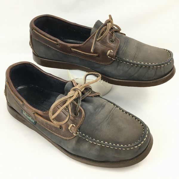 試着交換OK！Paraboot/パラブーツ デッキシューズ グレー size26.0 ...