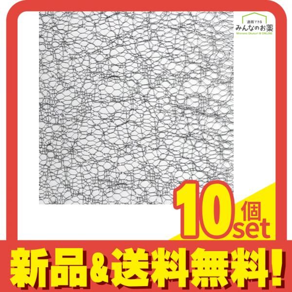 ICEGEL(アイスジェル) ネイルシート メッシュレース シルバー 1枚入 10個セット まとめ売り