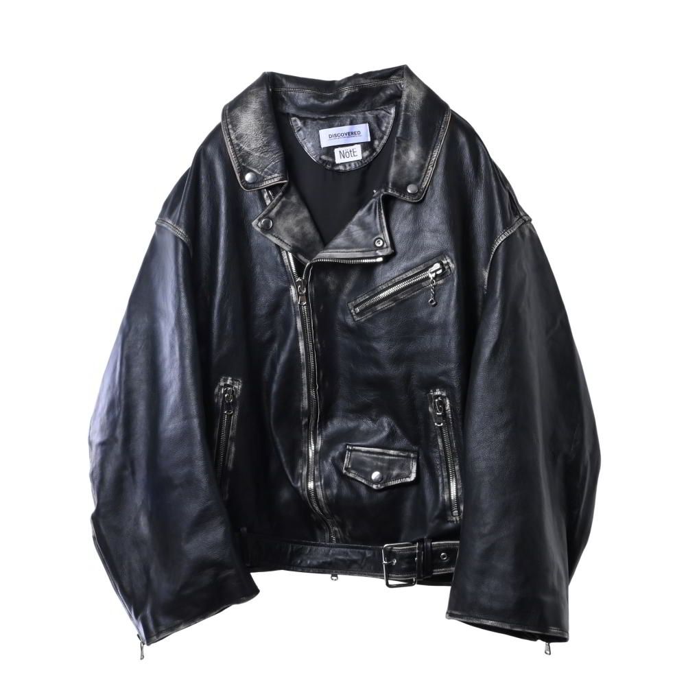 【間も無く出品取り下げ&値下げ不可】DISCOVERED ライダースジャケット DISCOVERED カウレザー オーバー ライダース ジャケット - メルカリ