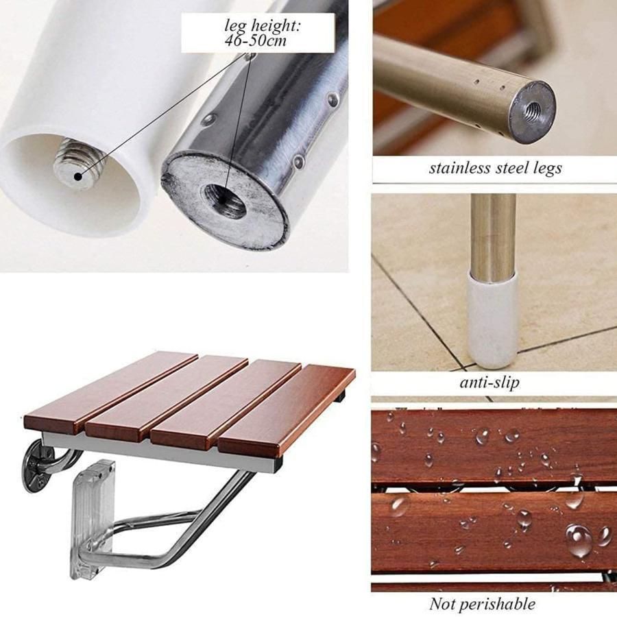 折りたたみ式シャワーシート 壁掛け バスルーム バス 安全 スツール 椅子 ベンチ 折りたたみ式 バスルーム スツール 高齢者用 ハンディキャップ無効 330ポンドの USTAUSTRALIA_COM_AU