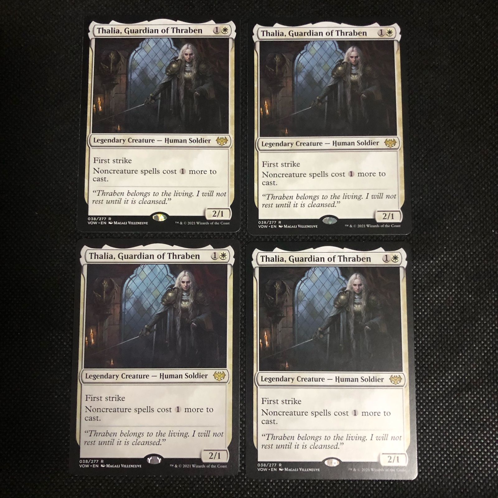 MTG スレイベンの守護者、サリア / Thalia, Guardian of Thraben 英語