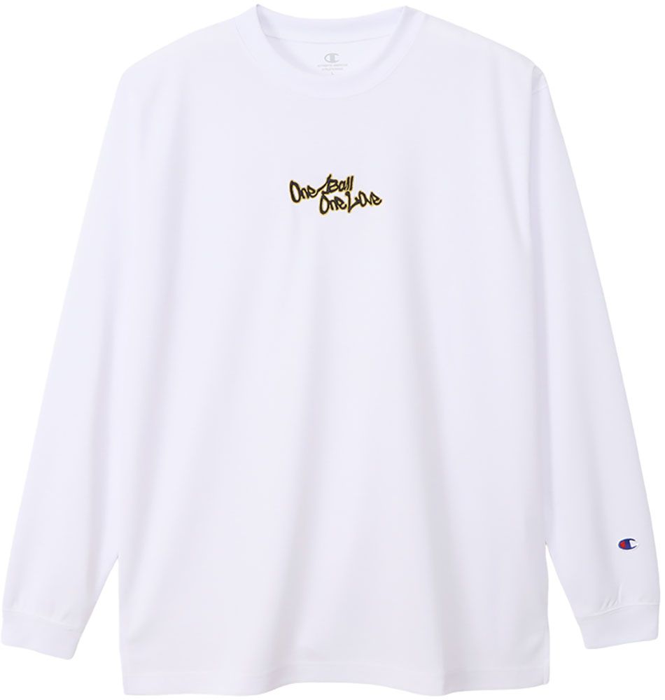 チャンピオン Champion バスケット バスケットボール ロングスリーブTシャツ  C3YB416 010 ホワイト