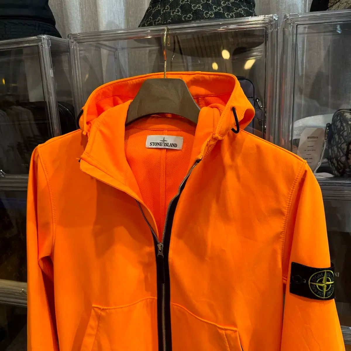 STONE ISLAND ストーンアイランド ソフトシェル ジャケット オレンジ