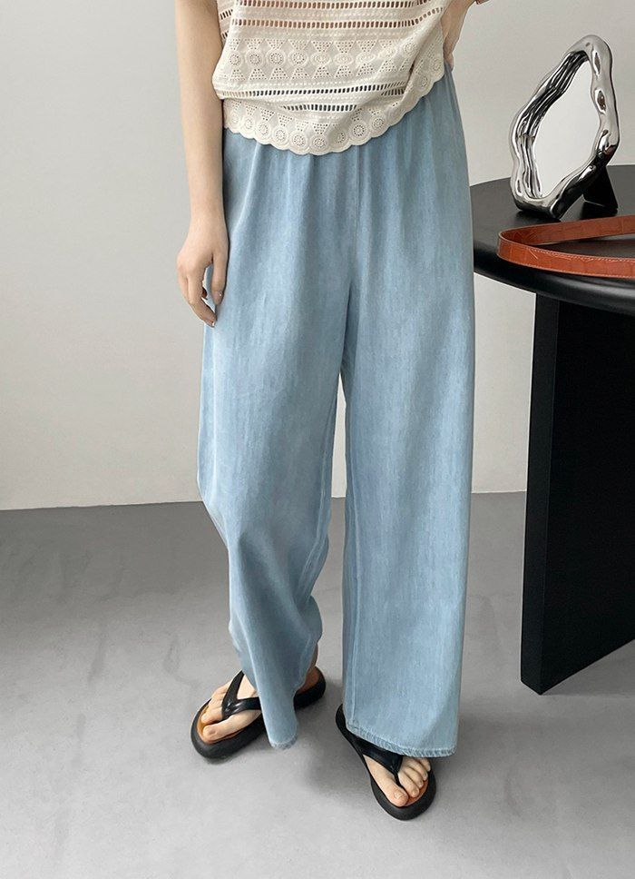 ワイドパンツ レディース デニスパンツ バギーパンツ ワイド ガウチョ レディース 大人  ボトムス ロングパンツ ルームウェア ウエストゴムtaochuan31