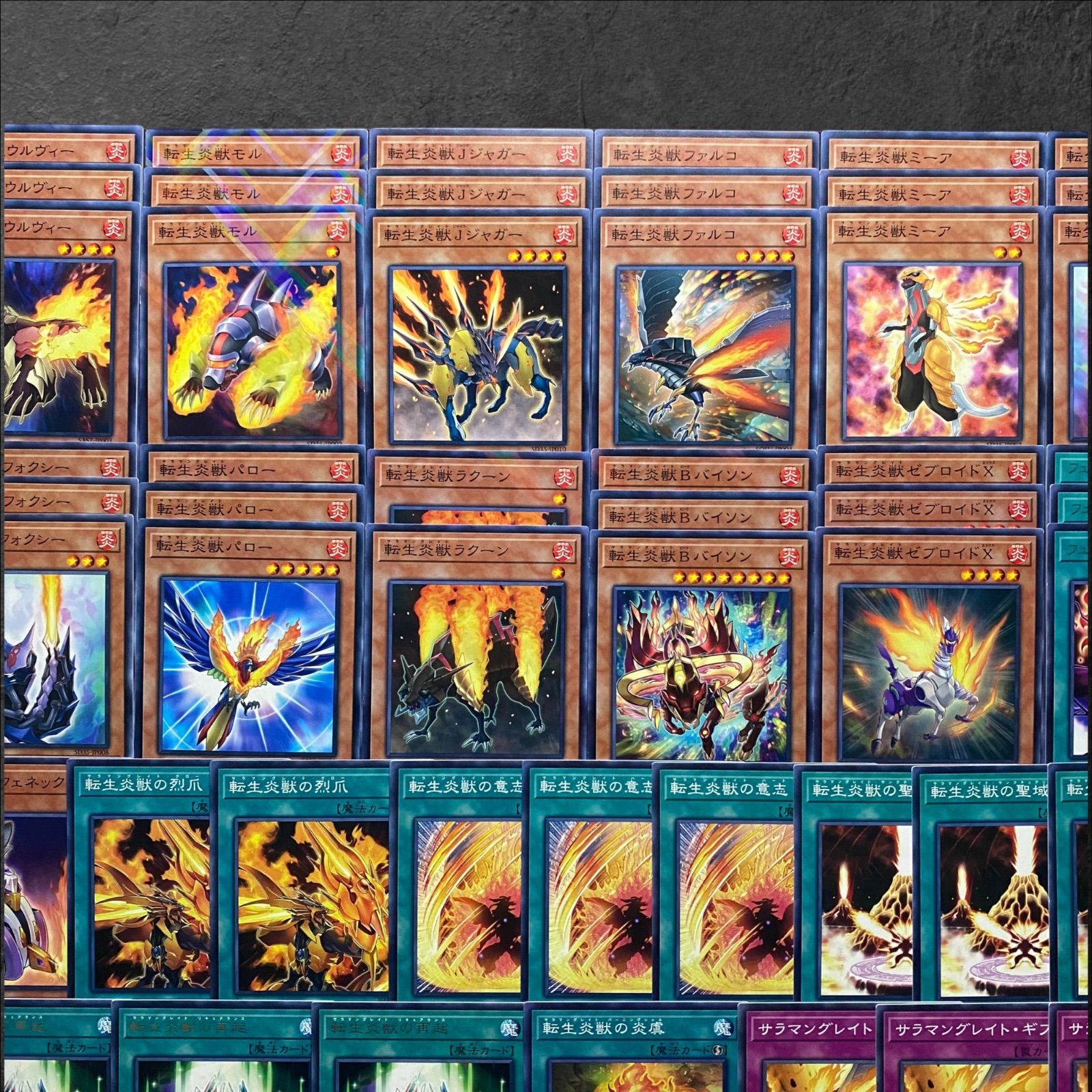 遊戯王　転生炎獣　デッキパーツ 遊戯王 転生炎獣 デッキパーツ - メルカリ