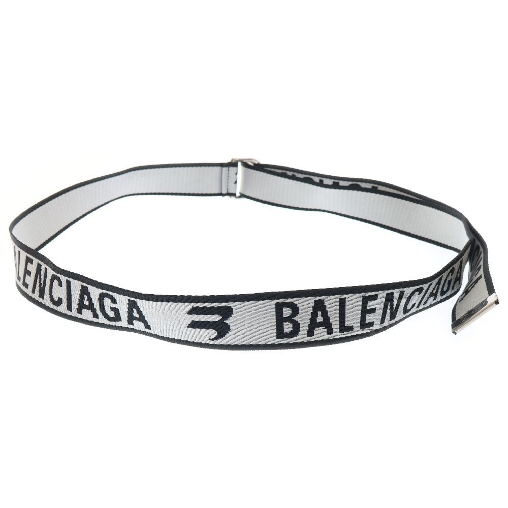 S*様 BALENCIAGA D RINGベルト　ホワイト　ブラック　バレンシア 大人気！すぐ届く！BALENCIAGA D RING ベルト (BALENCIAGA