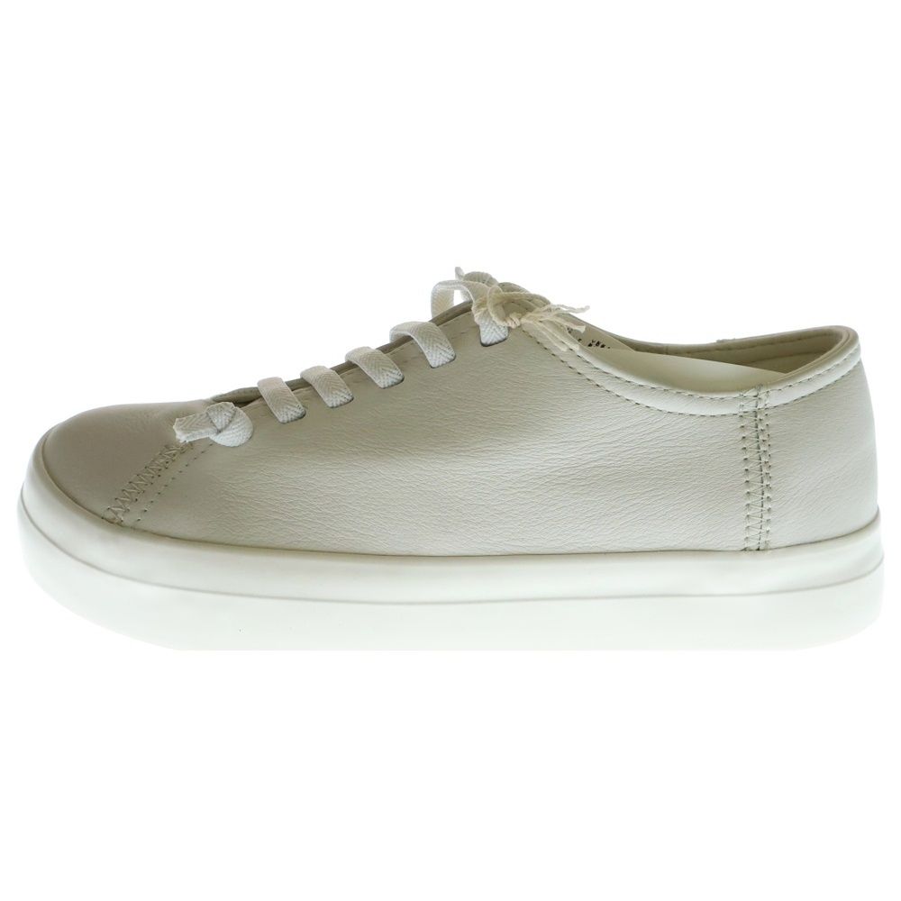 CAMPER (カンペール) ×MUJI Labo ムジラボ レザーローカットスニーカー ホワイト AF05UA5S US8/26cm