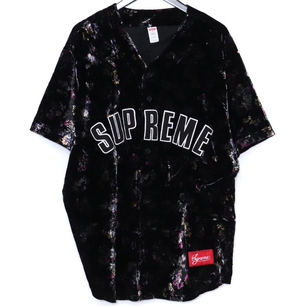 SUPREME 19AW Floral Velour Baseball Jersey XLサイズ - メルカリ