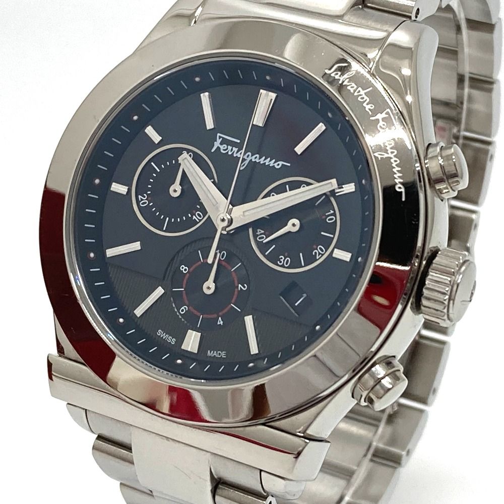 フェラガモ FFM080016 クロノグラフ スモールセコンド メンズ腕時計 