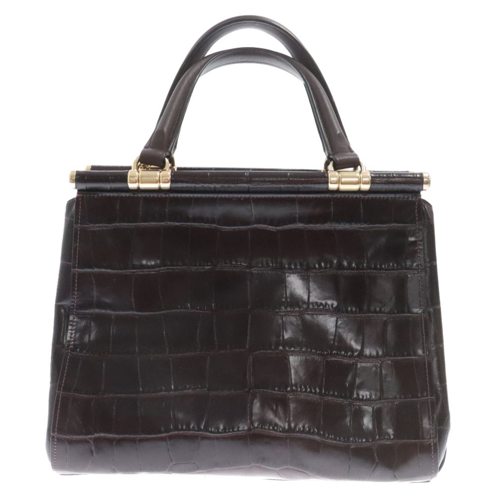 COACH (コーチ) クロコ型押し レザー ハンドバッグ F1857-31660