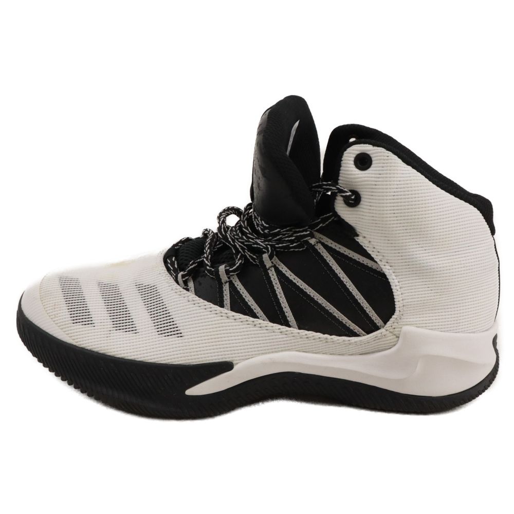 adidas (アディダス) SPG Ball 365 Inspired BY4227 ハイカットスニーカー ホワイト/ブラック US8.5/26.5cm
