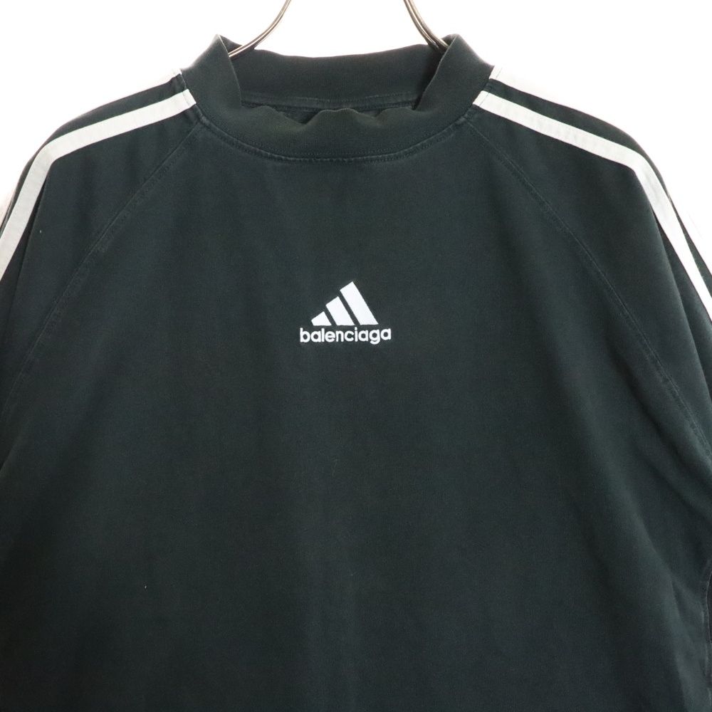 Balenciaga アディダス ロゴ 長袖カットソー ブラック Balenciaga アディダス ロゴ 長袖カットソー ブラック BALENCIAGA（T