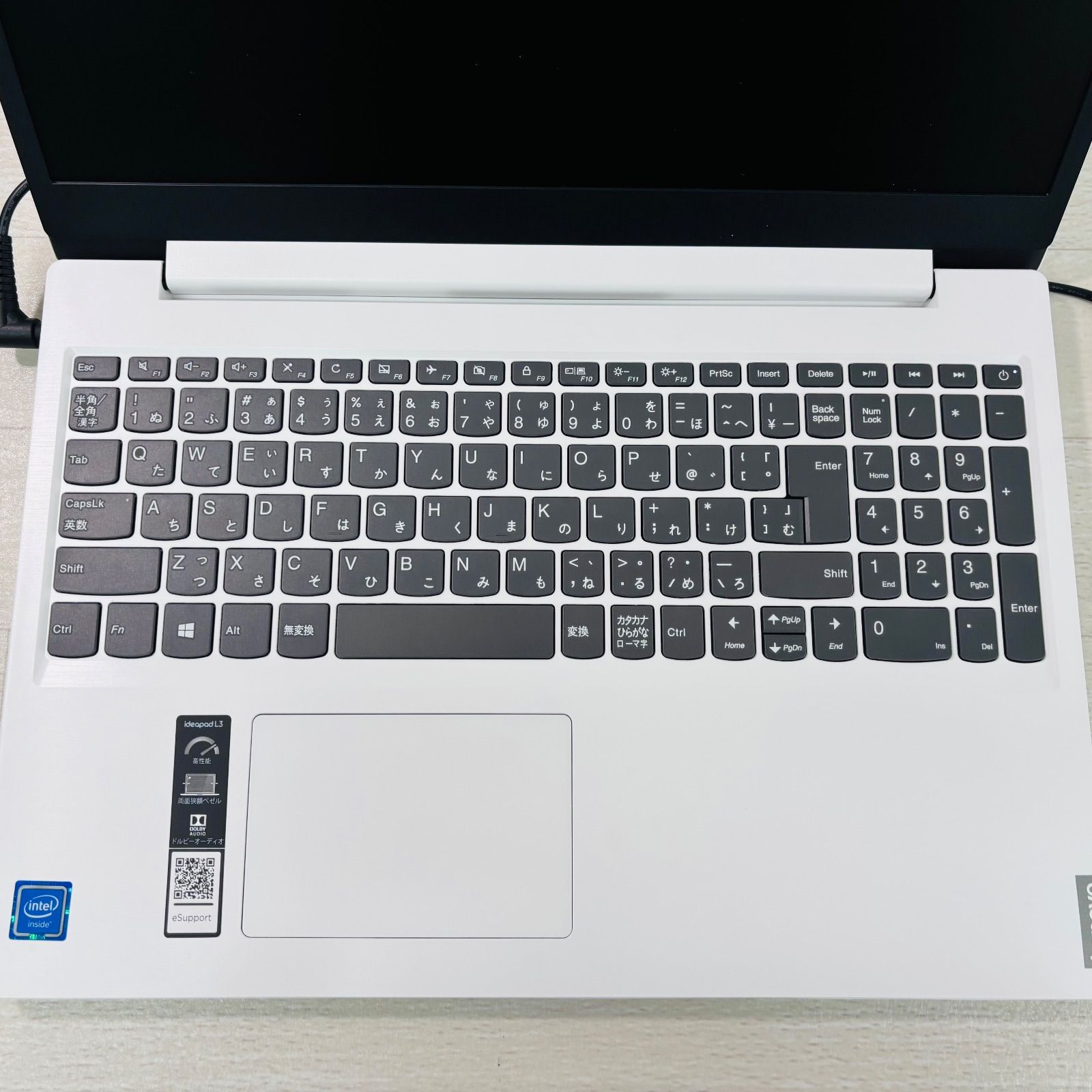 美品】Lenovo Ideapad L3 15IML05 ホワイト AC付 - メルカリ