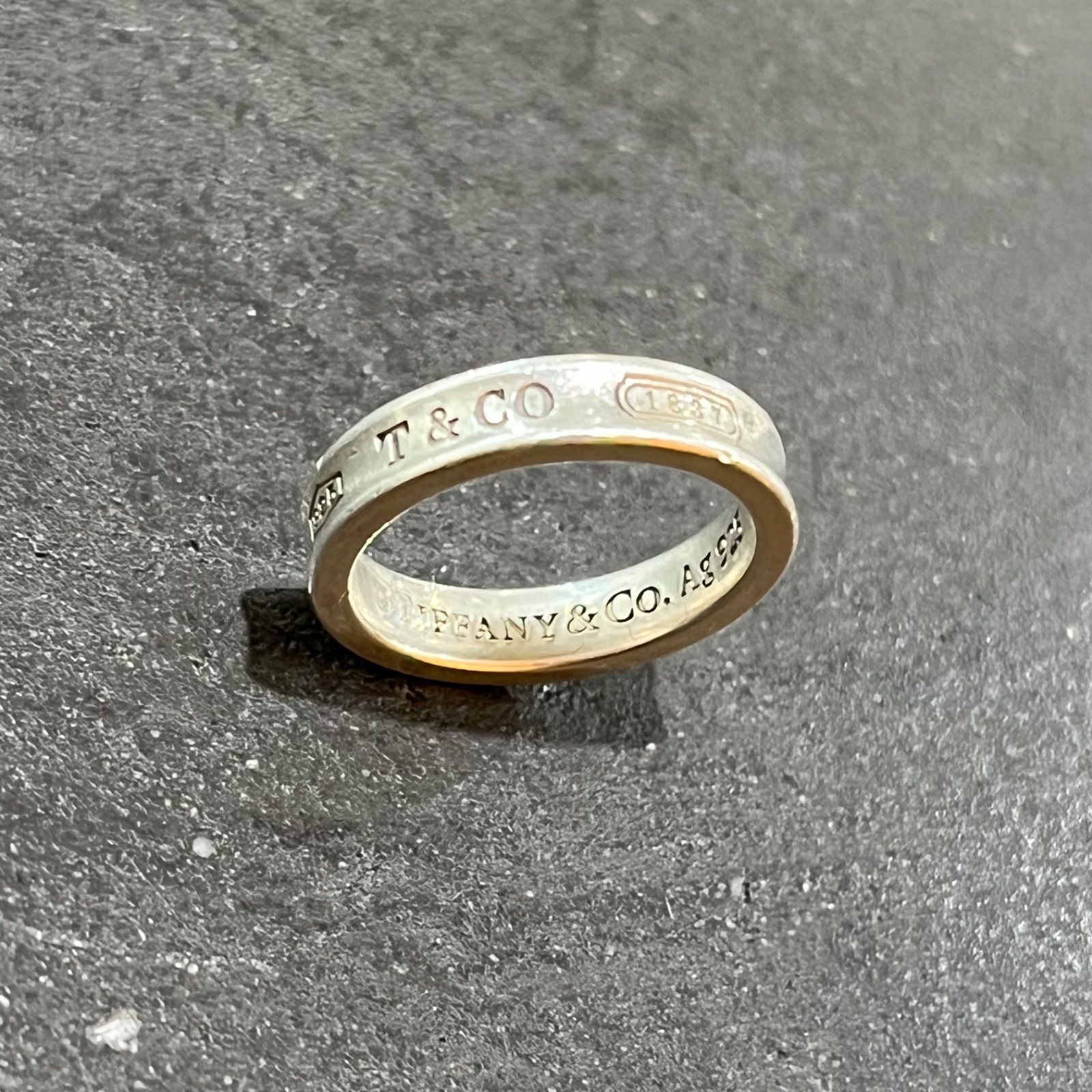 TIFFANY 1837ナローリング 指輪 シルバー925 ティファニー 8号 3mm
