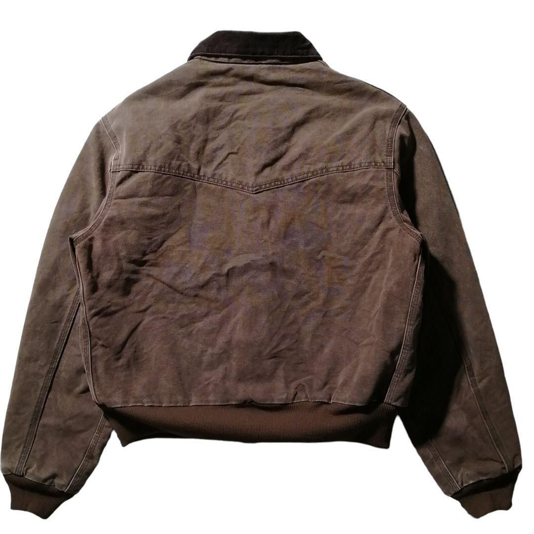 廃盤モデル 希少 古着 00s Carhartt カーハート ダックジャケット サンタフェジャケット ワークジャケット ブラウン メンズL /◎2106