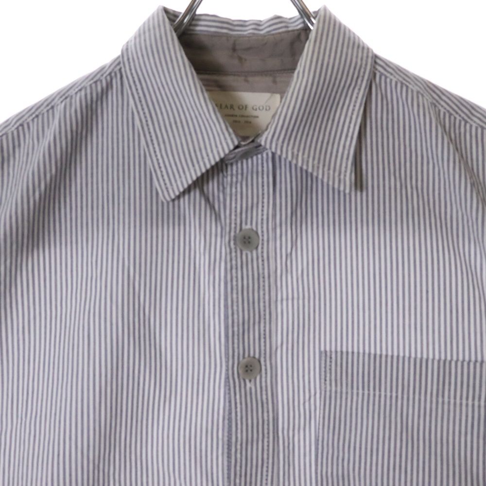 FEAR OF GOD フィアオブゴッド 4th ストライプ バンドカラーシャツ FEAR OF GOD ESSENTIALS (フィアオブゴッド エッセンシャルズ