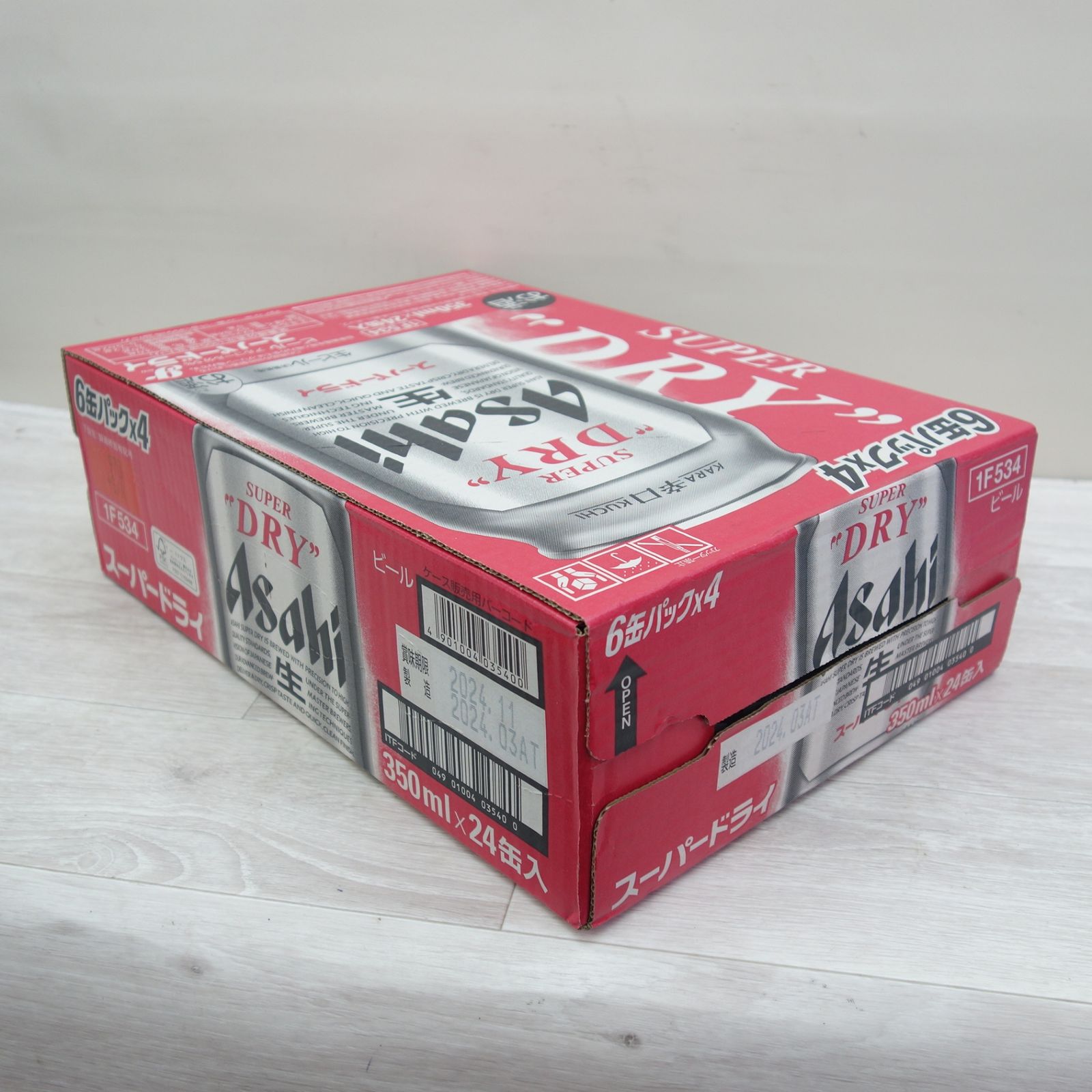 アサヒスーパードライ 350ml（缶）24本、500ml（缶）24本、合計48本
