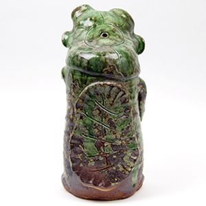 信楽焼 河童(大・メス) 縁起物のかっぱ置物 陶器カッパ やきもの