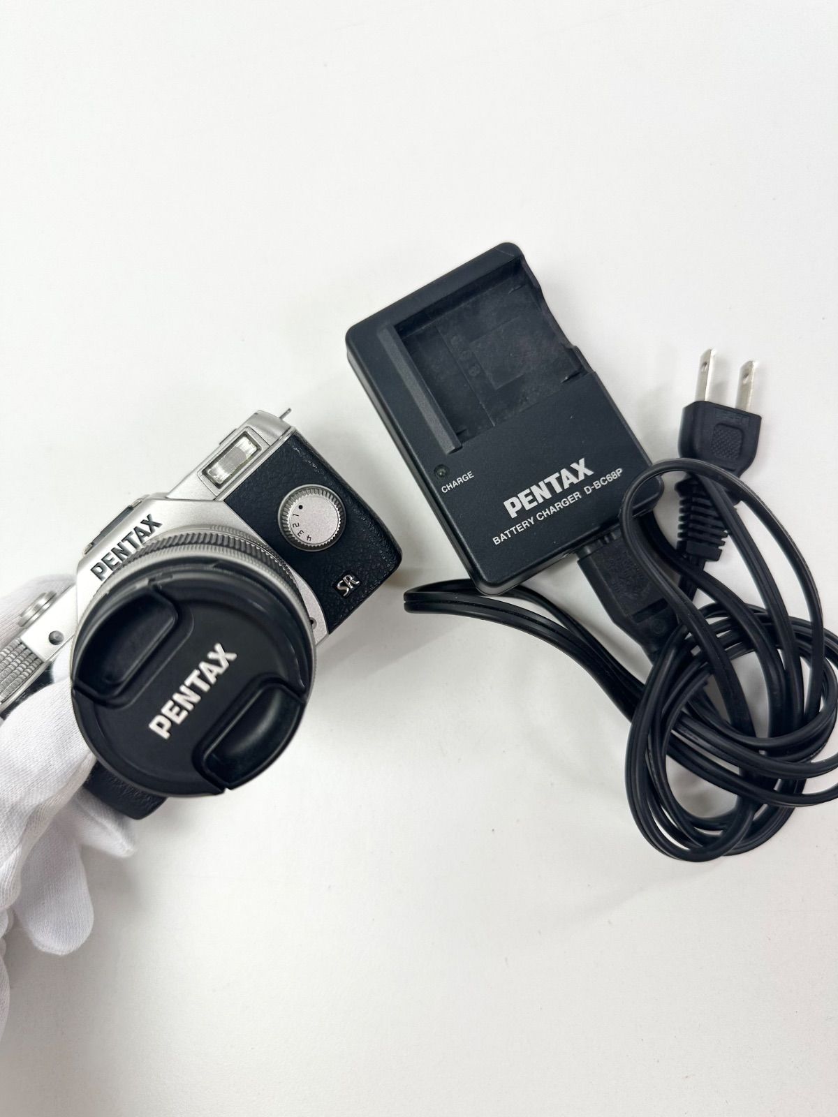 品】PENTAX Q10 ペンタックス シルバー デジタルカメラ 動作確認済み