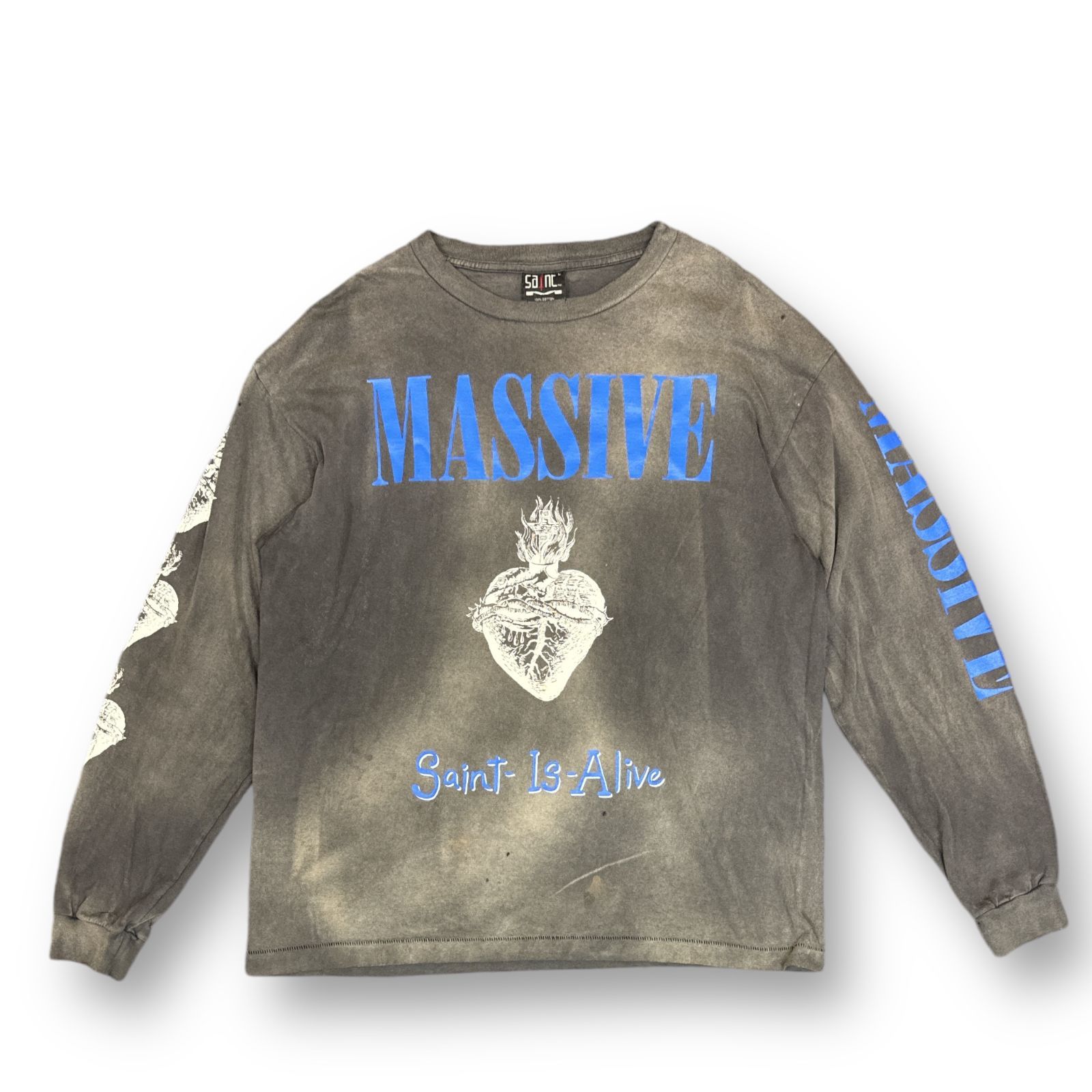 定価33000円 SAINT MICHAEL 23AW LS TEE/MASSIVE クルーネック 