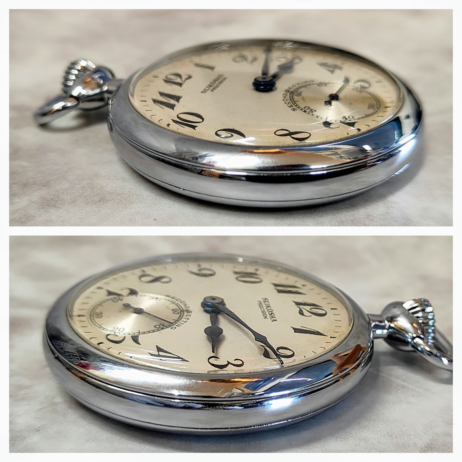 国鉄 懐中時計(SEIKO PRECISON/15石/昭和36年)＋改札ハサミ 国鉄 懐中時計(SEIKO PRECISON/15石/昭和36年)＋改札ハサミ 国鉄 懐中時計(