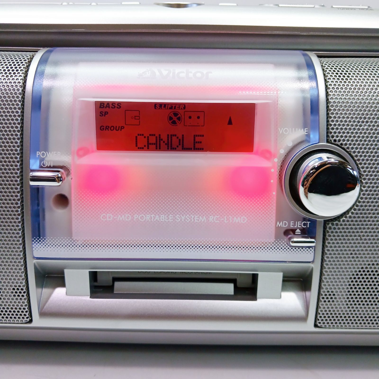 Victor 厳つ Clavia CD MD ラジカセ RC-L1MD ピンク