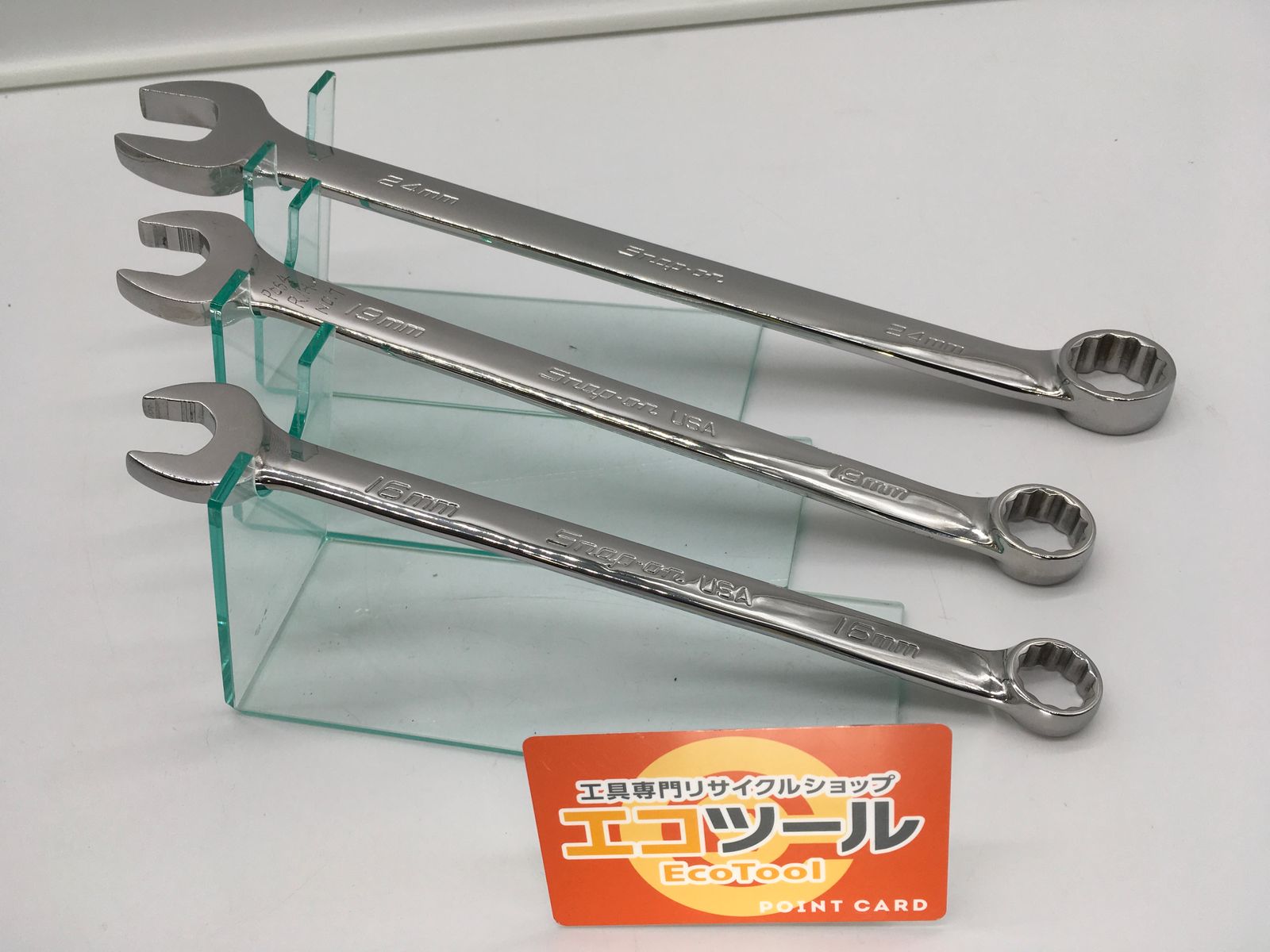 現状品 〇Snap-on|スナップオン コンビネーションレンチ ３本セット 24 19 16 ITTKIZD0AE5K エコツール豊田インター店 M01