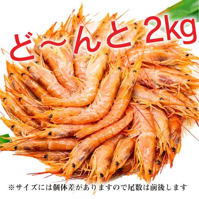 メルカリShops - 生食可 アルゼンチン産 天然赤エビ 2㎏ 20-40尾 超特大サイズ