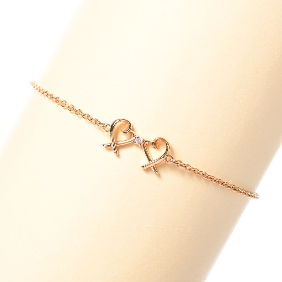 TIFFANY&Co. ティファニー ブレスレット ダブルラビングハート