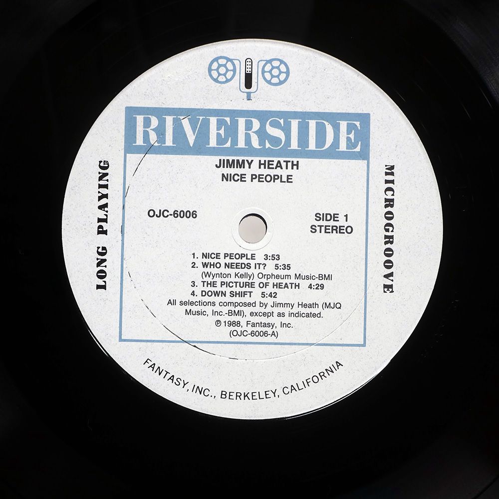 米 US盤 JIMMY HEATH/NICE PEOPLE - THE RIVERSIDE COLLECTION