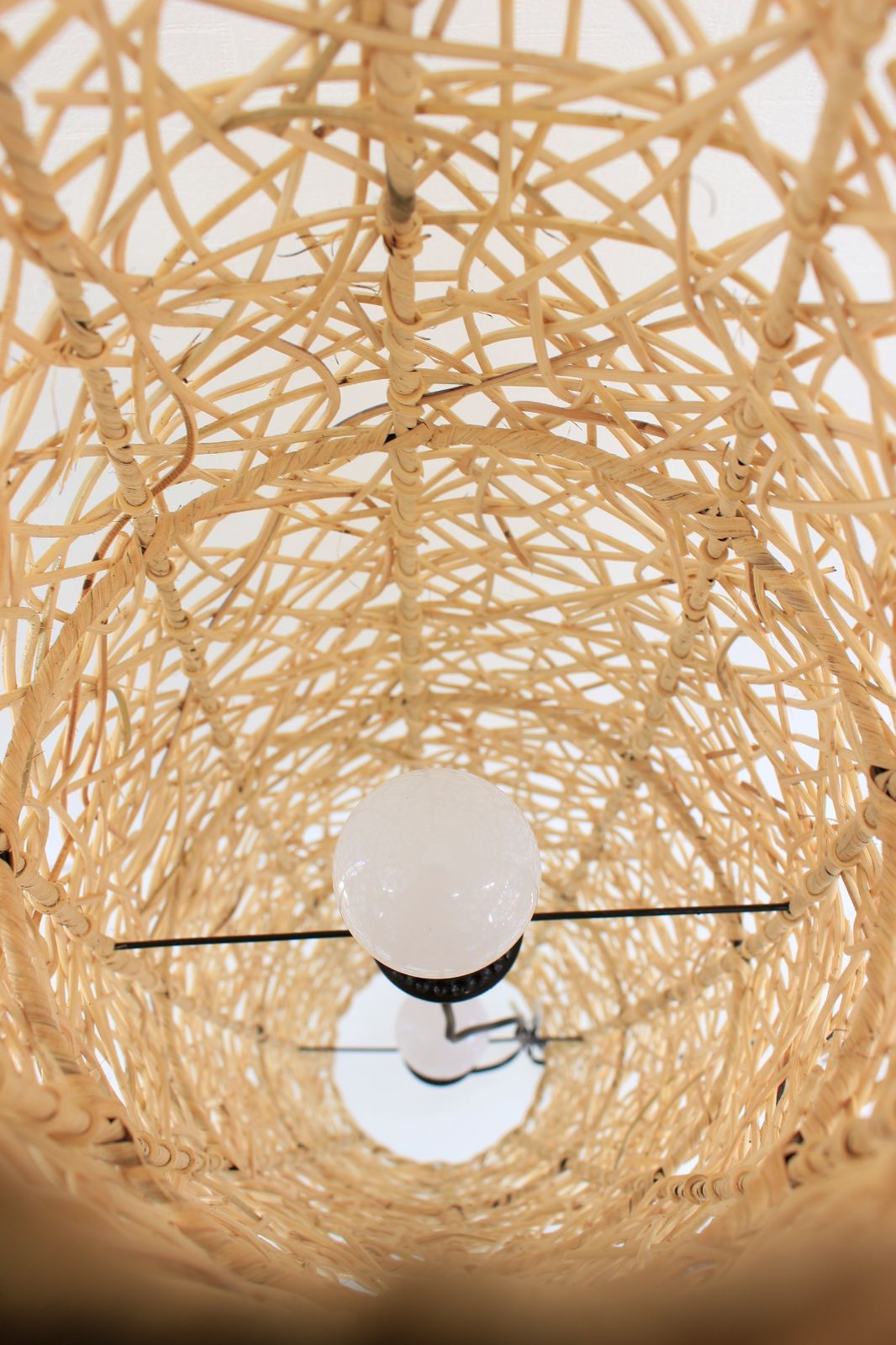 ラタンスタンドランプL LEDランプ