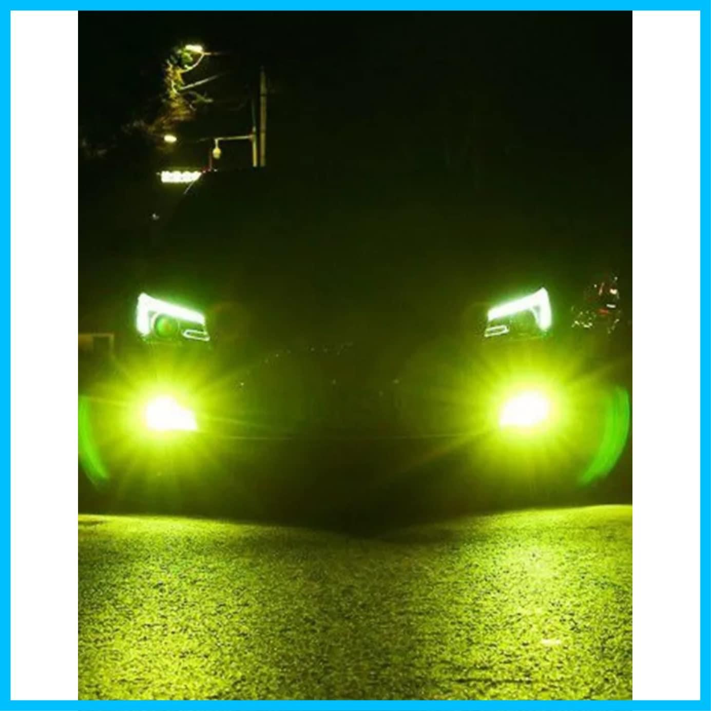 フォグランプ 12V LED 24V 兼用 H3 (10V~60V) 普通車 ～トラック スーパーブライト フォグ (レモングリーンイエロー) -  メルカリ