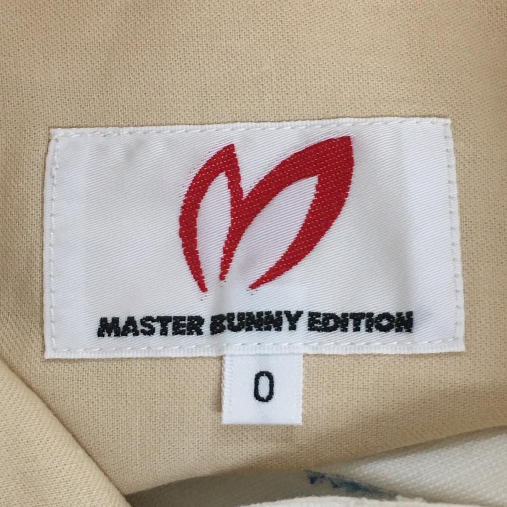 超美品】マスターバニー ショートパンツ 白×ブルー 花刺しゅう柄