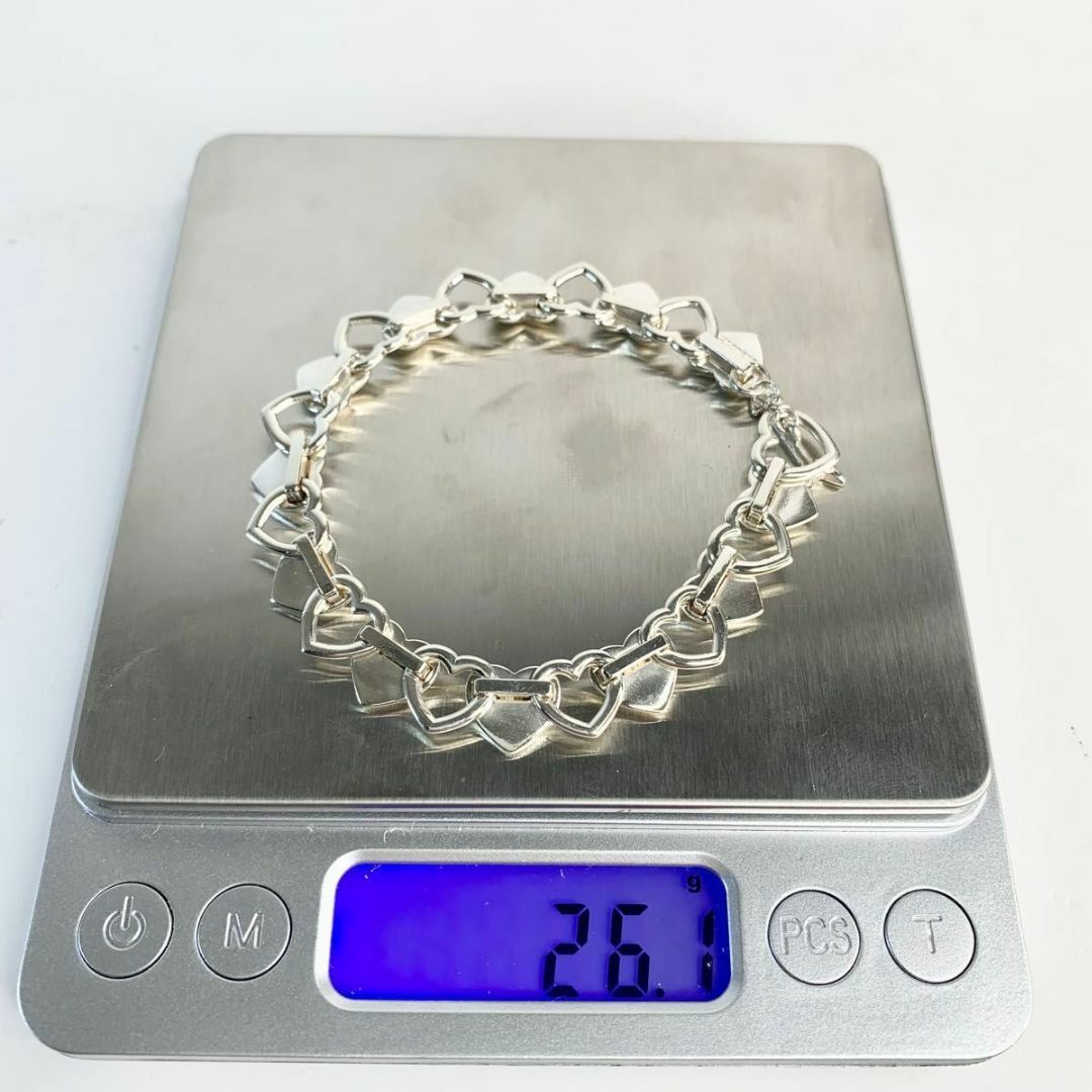 オールドティファニー 美品 パフ ハート アロー ブレスレット 希少 Lt1e オールドティファニー 美品 パフ ハート アロー ブレスレット 希少