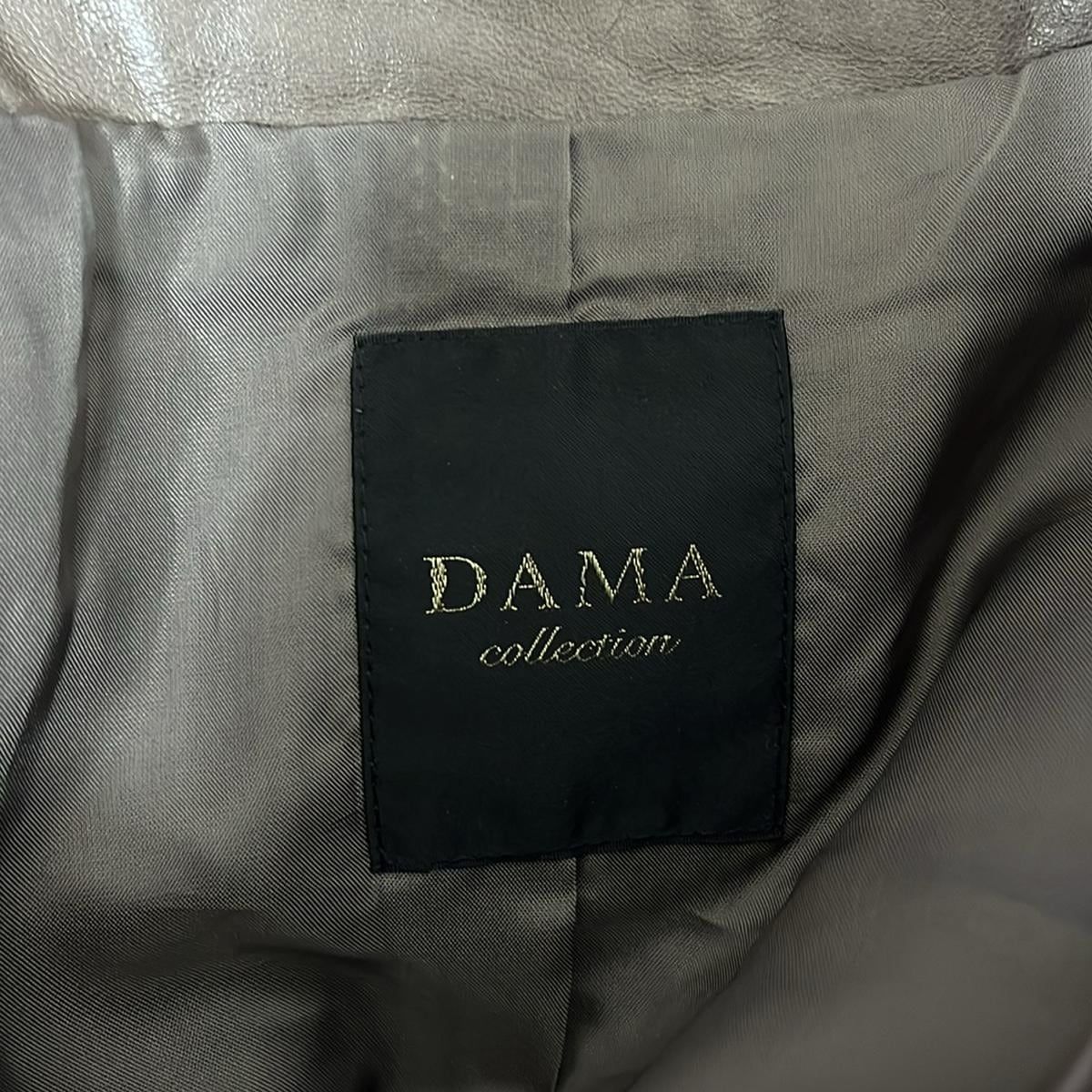 DAMA collection ダーマコレクション 羊革 黒ライダースジャケット
