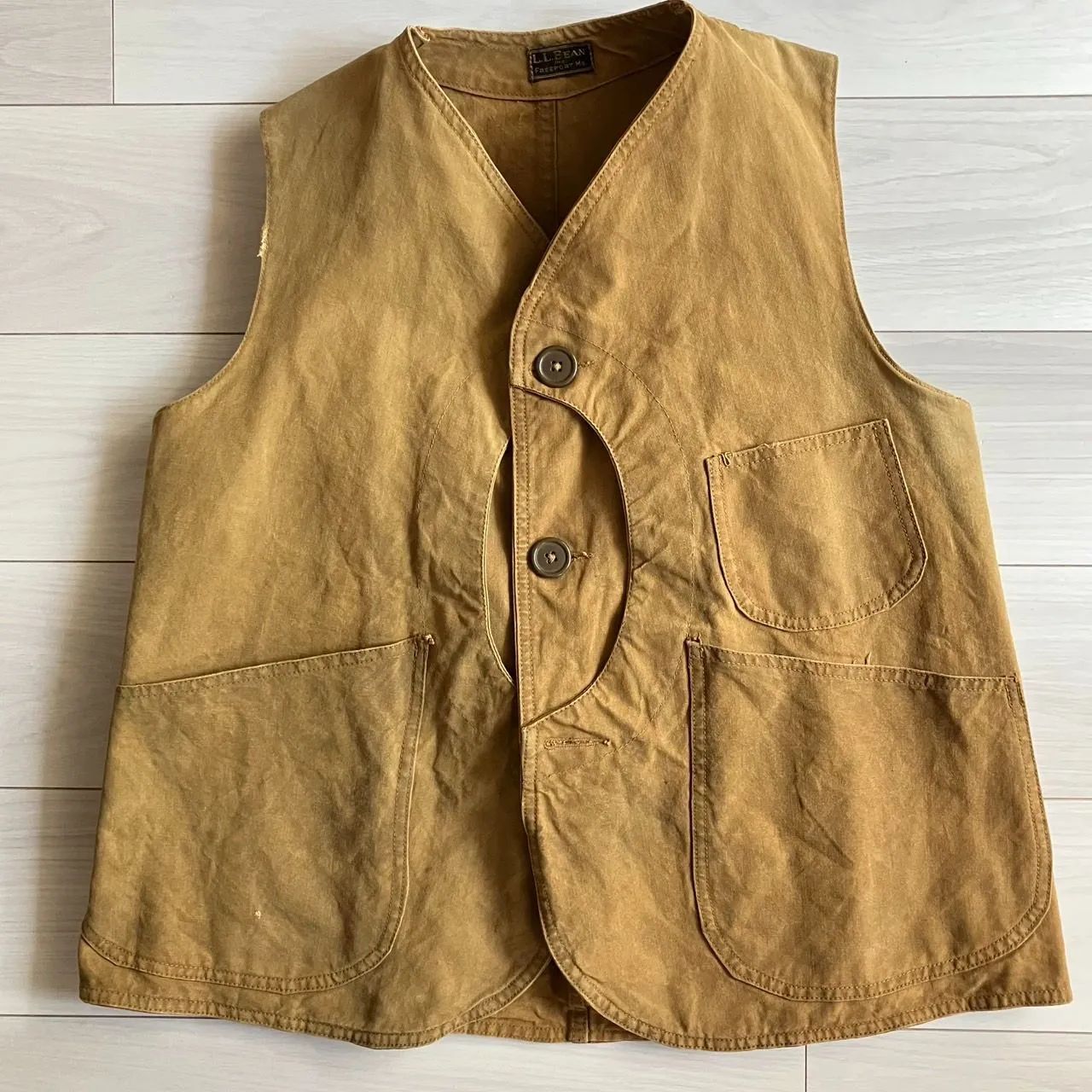 超希少 30s ll bean エルエルビーン ハーフムーンベスト