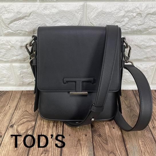 tod’sバッグ【最終価格】【新品】TOD’S トッズ Tタイムレス黒ショルダーバッグ