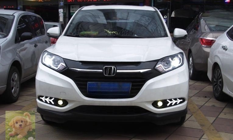 ホンダ ヴェゼル RU1 2 3 4 前期 2013－2017年 フロントフォグランプ ディライト 外装カスタム サイド2P FFCRYSTALESIA_COM