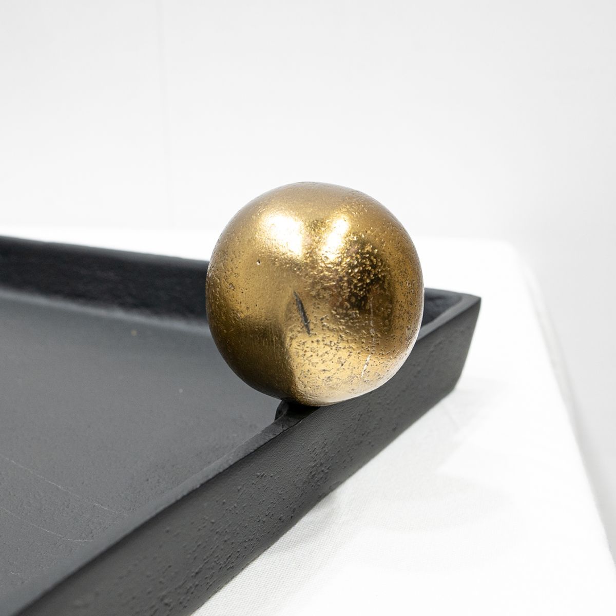 展示品】IMPORT COLLECTION GOLD BALL HANDLE TRAY ゴールドボール