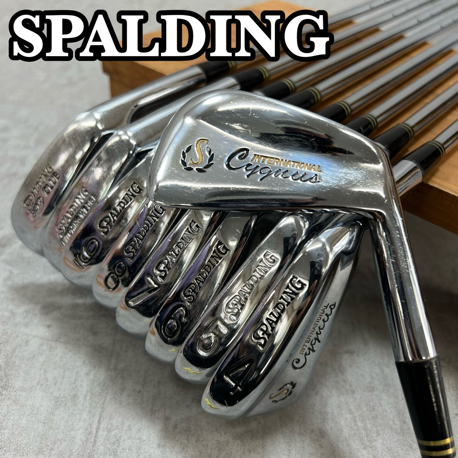SPALDING - SPALDING　スポルディング　INTERNATIONAL Cygnus　 インターナショナル　シグナス　メンズゴルフ　アイアン9本セット　スチール　右利き用 SPALDING スポルディング INTERNATIONAL Cygnus