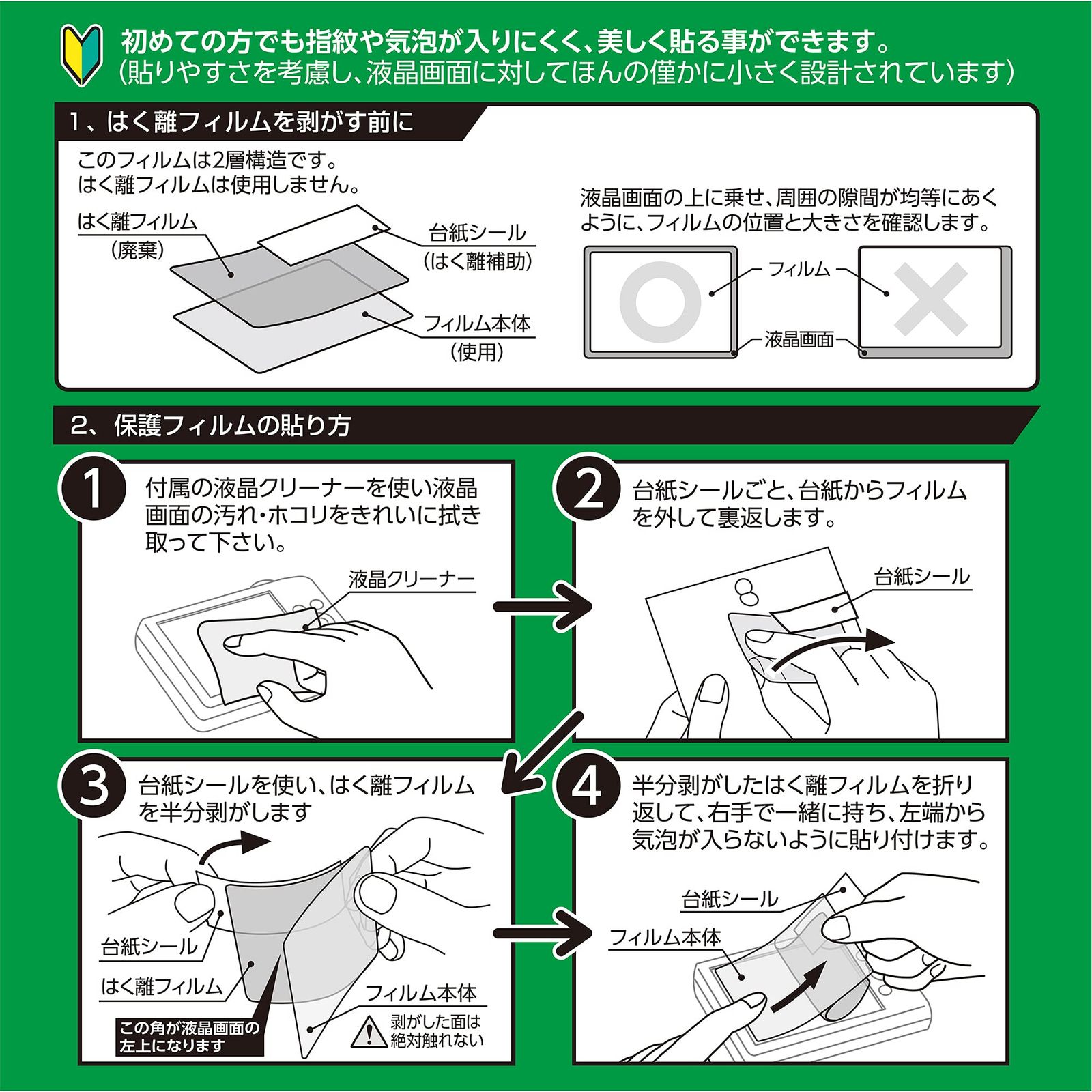 デジタルカメラ液晶保護フィルムIII