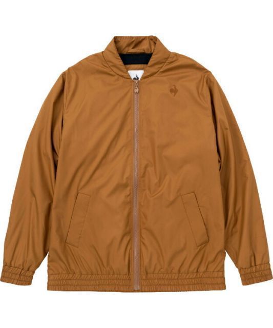 le coq sportif ルコック スマートパディングジャケット ブラウン S QMMWJK02 BW | 衣類 服 ウエア アウター トップス ジャケット 防風 ヒートナビ はっ水 保温 光吸収発熱 ポリエステル 快適性 デイ