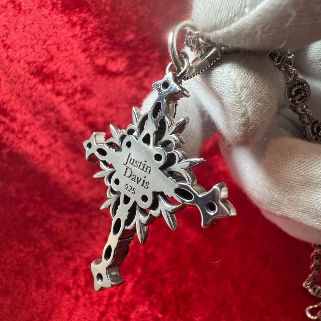 美品 クロスデザインチェーン ジャスティンデイビス/Justin Davis