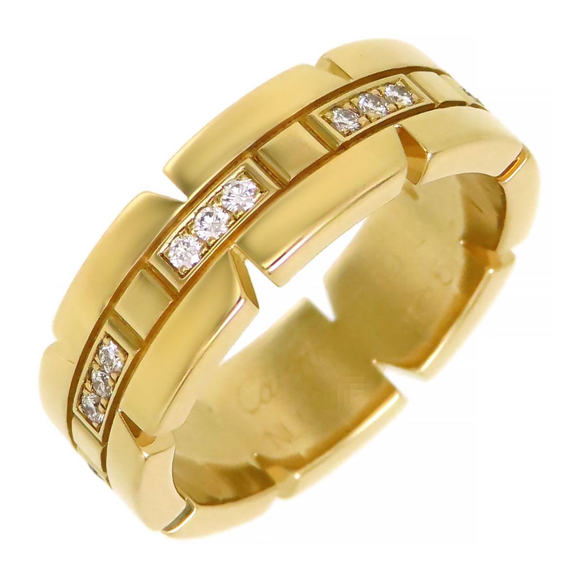 Cartier カルティエ タンク リング 指輪 750 WG 0.45ct ダイヤモンド 1P 8.5g 9.5号 カルティエ Cartier リング 指輪 タンクリング K18WG ダイヤモンド
