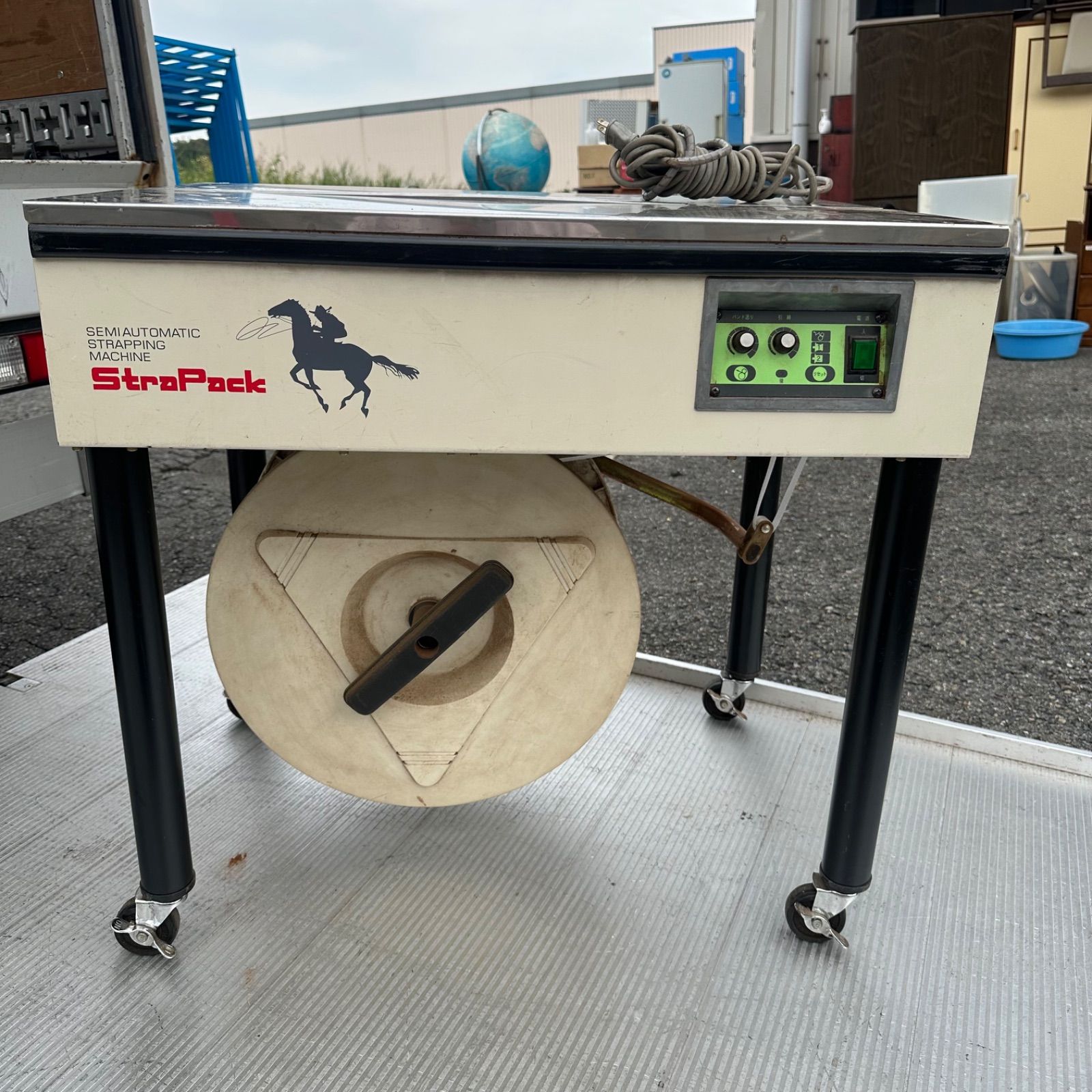 動作確認済み！Strapack ストラパック 半自動梱包機 D-52 バンド結束機