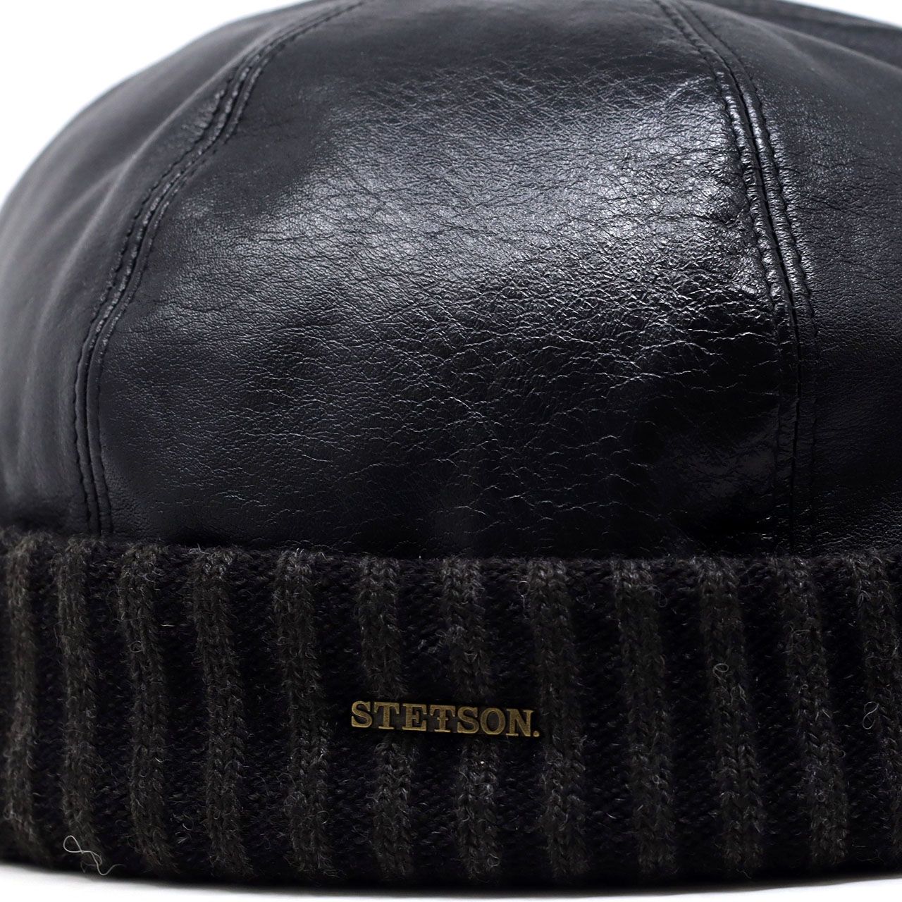 STETSON (ステットソン)本革 帽子 メンズ レザーキャップ ロール
